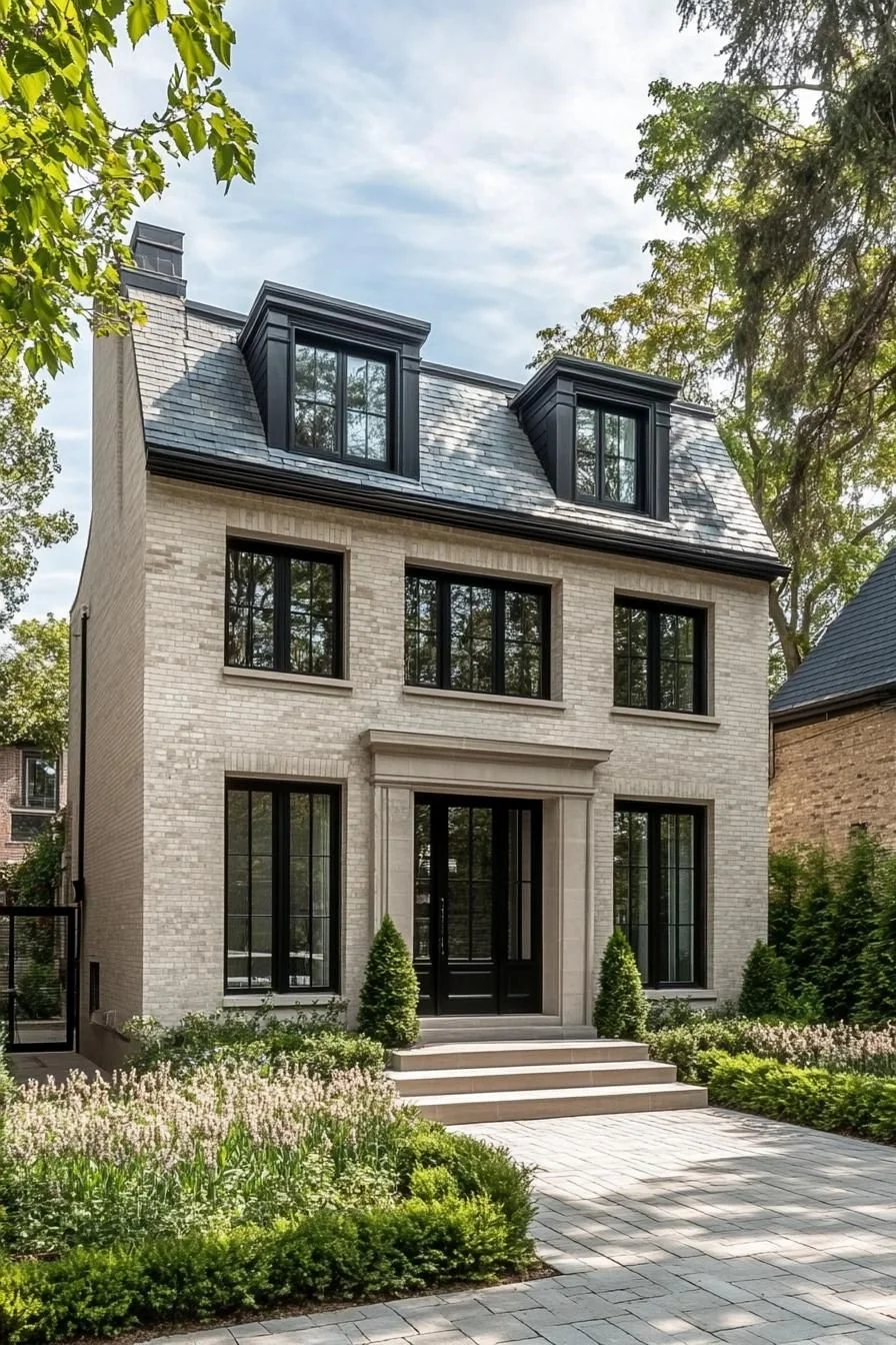 Stone Exterior With a Modern Update