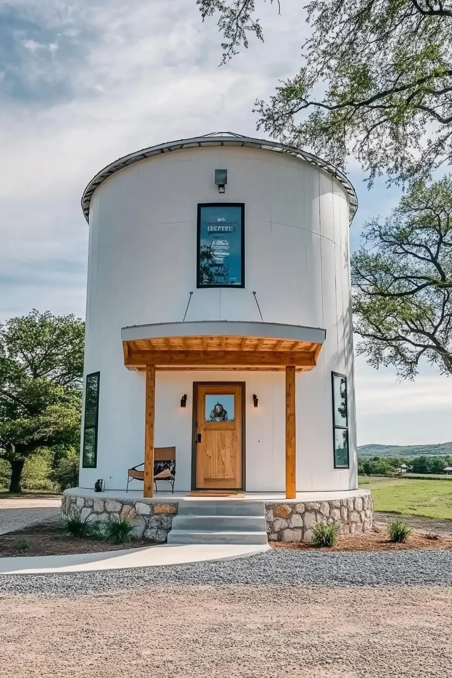 Charming Round Silo Home Design