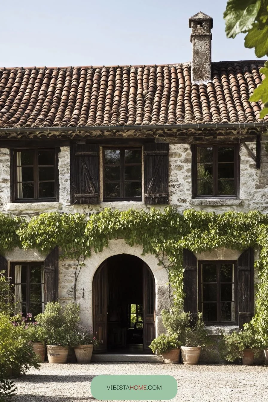Vine Cottage Crowned by Chimneys