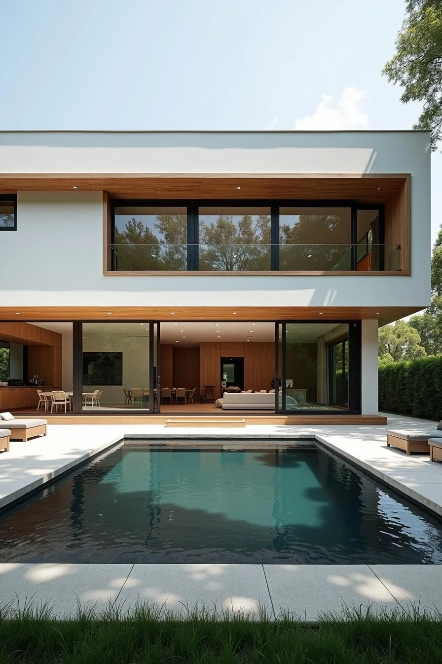 Rectangular Home With a Calm, Floating Feel