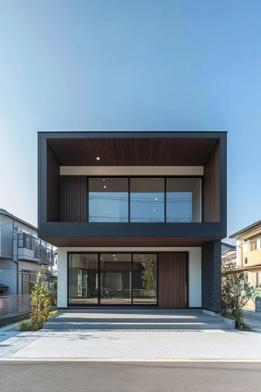 Geometric Facade for a Modern Getaway