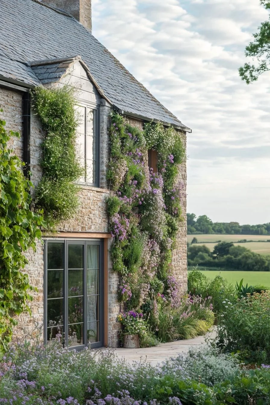 Vertical Gardens Integrated Into Walls