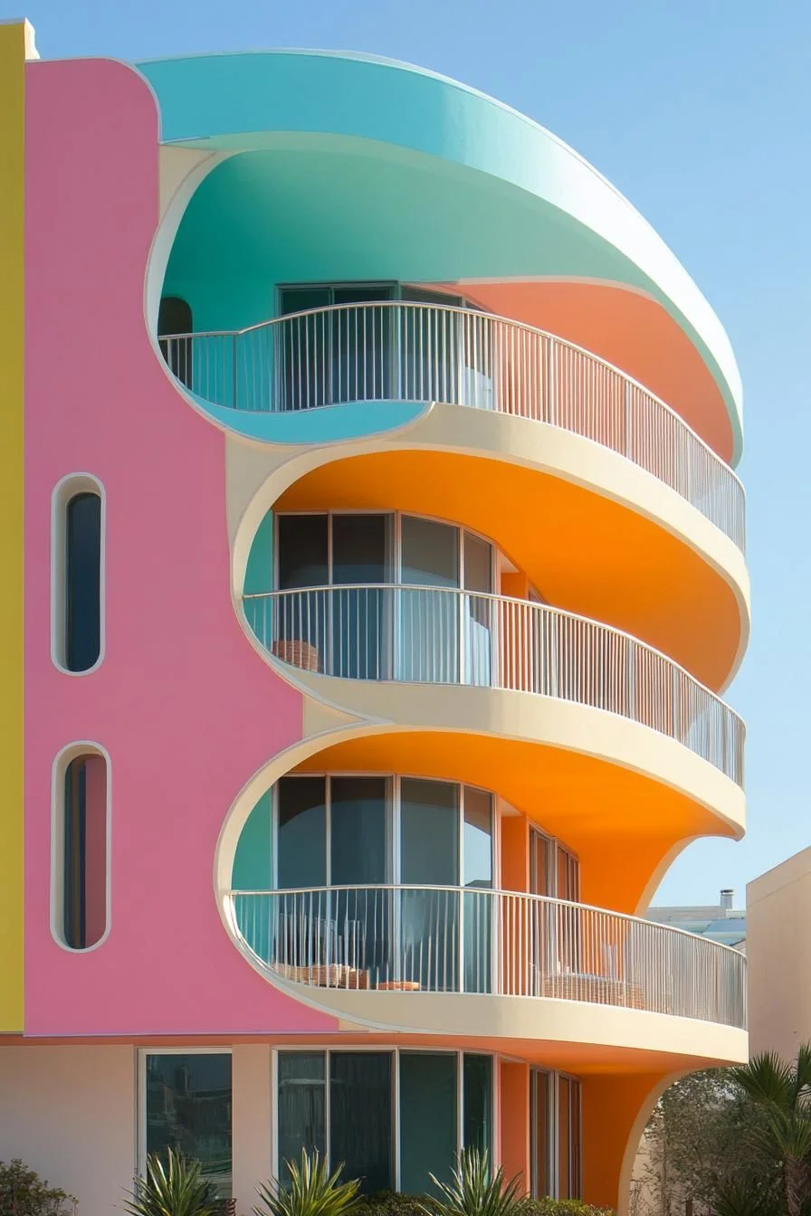 Swirling Rainbow Home Exterior