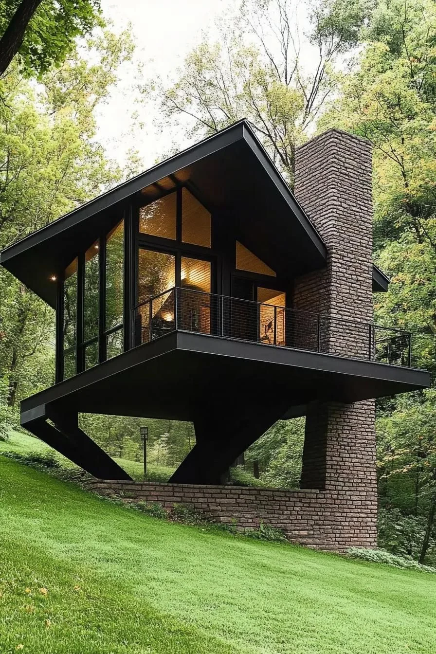 Slope House That Seems to Float
