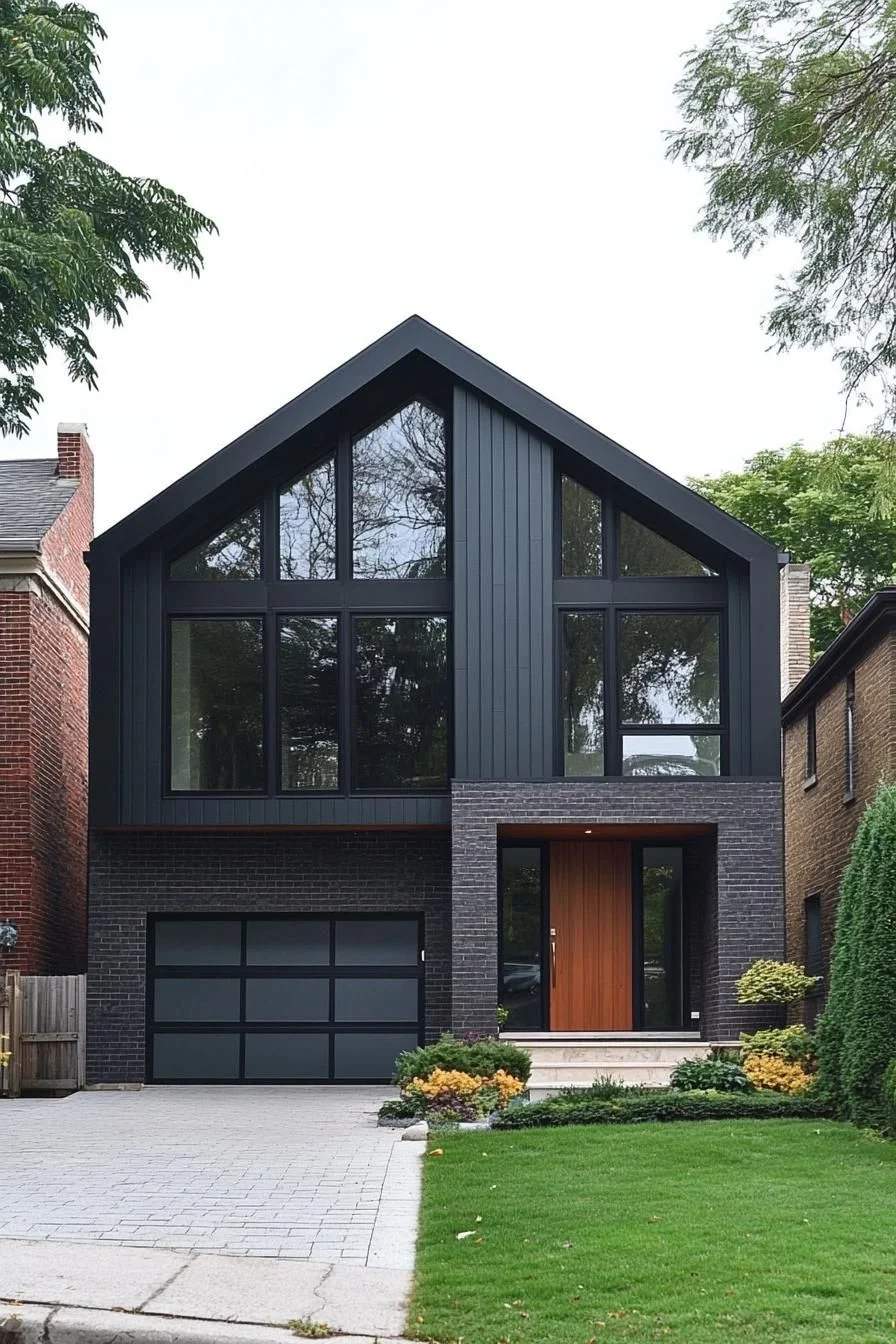 Bold Gabled Split Level Design