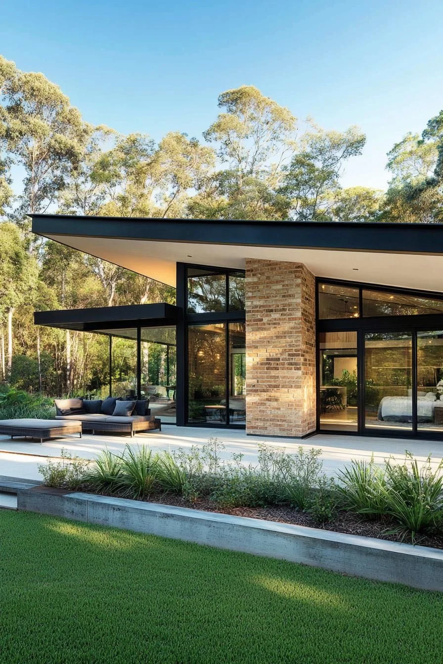 Brick Charm Under Sunlit Slopes