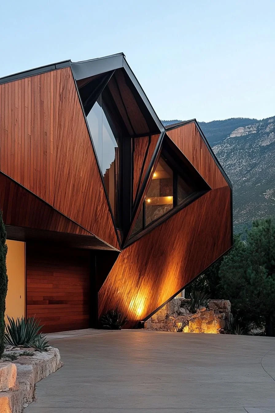 Geometric Wood Paneling - photo 2