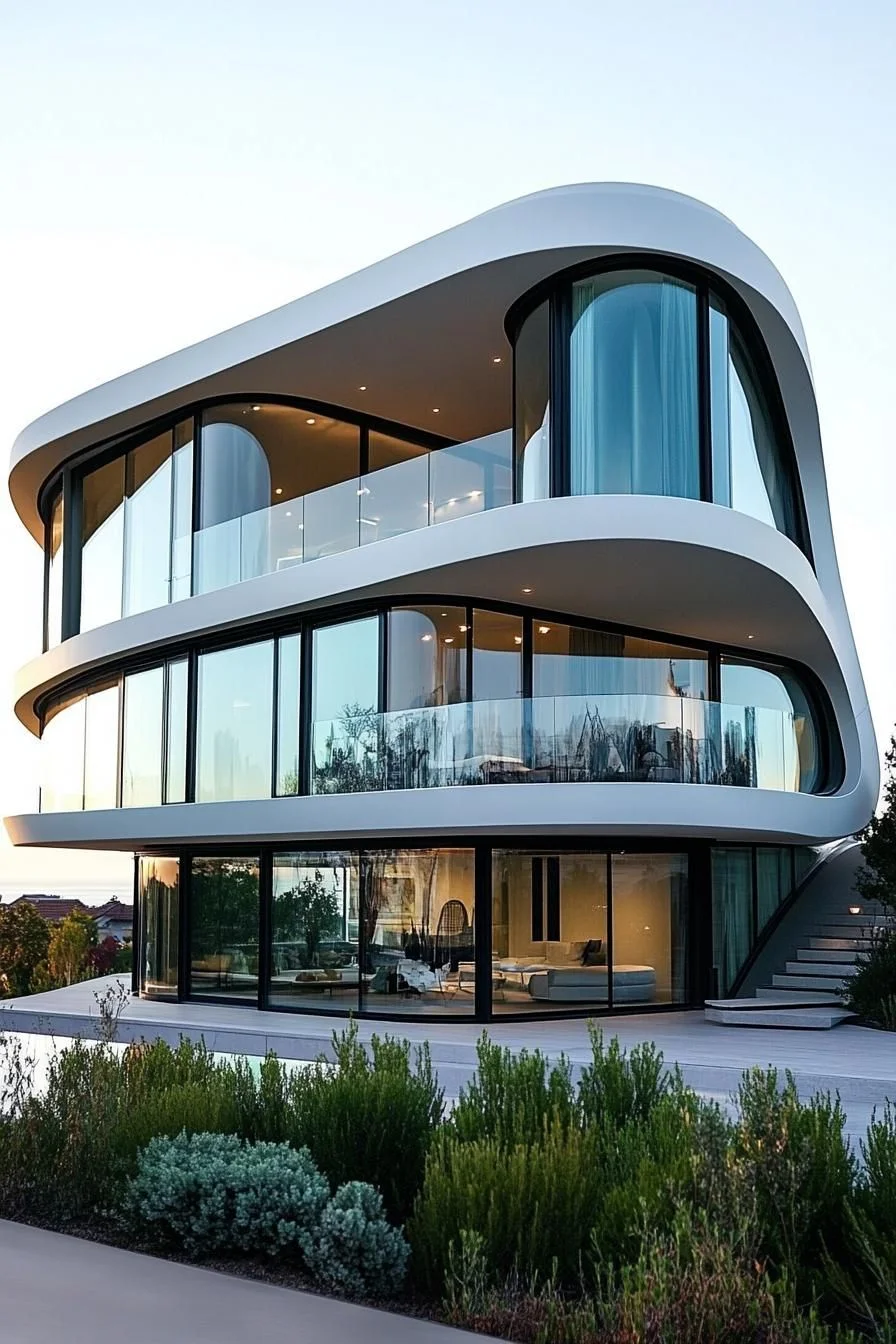 Curvy Chic Flows Across the Facade