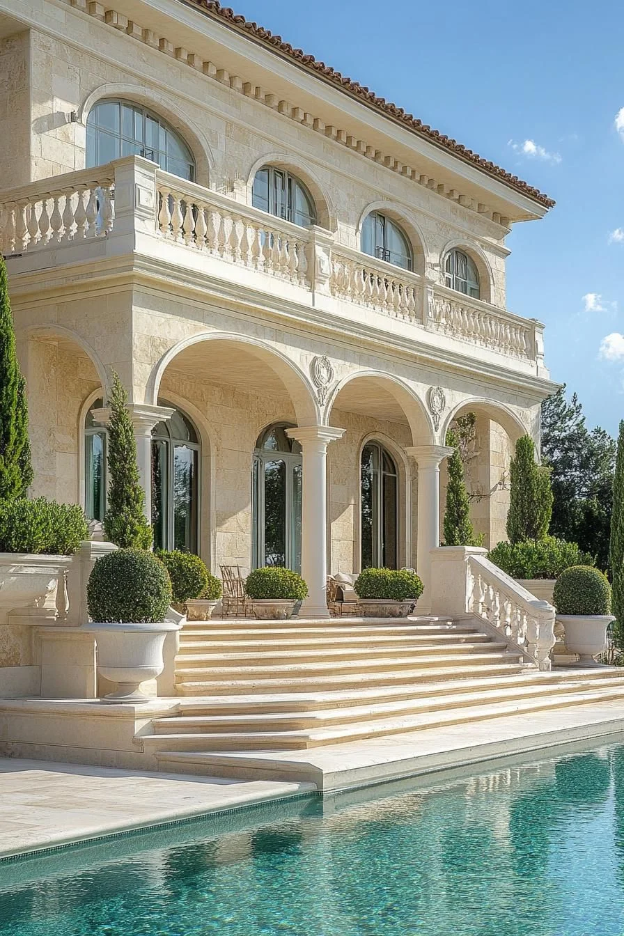Peaceful Archway Courtyard