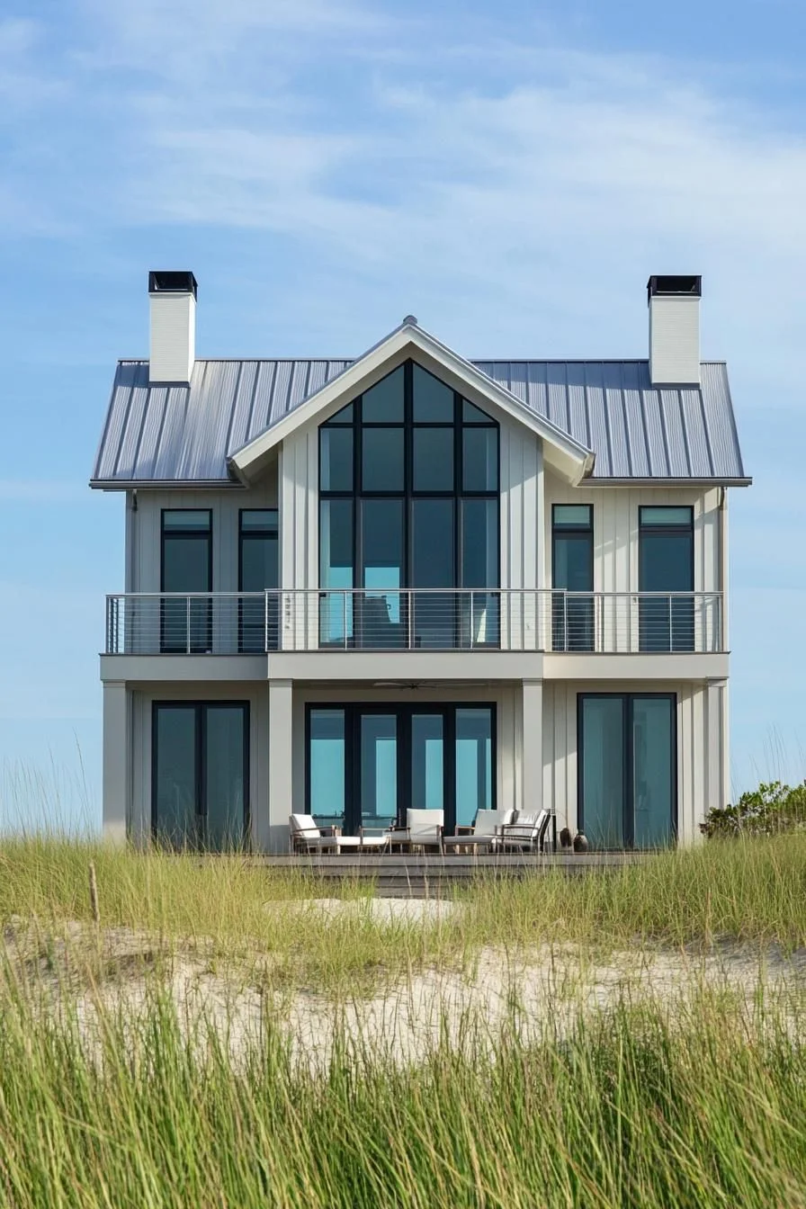 A Modern Coastal House Among the Dunes