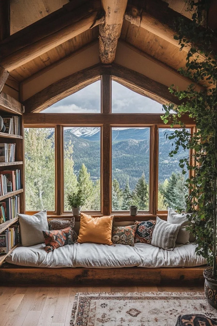 A Scenic Literary Lounge Among Evergreen Pages