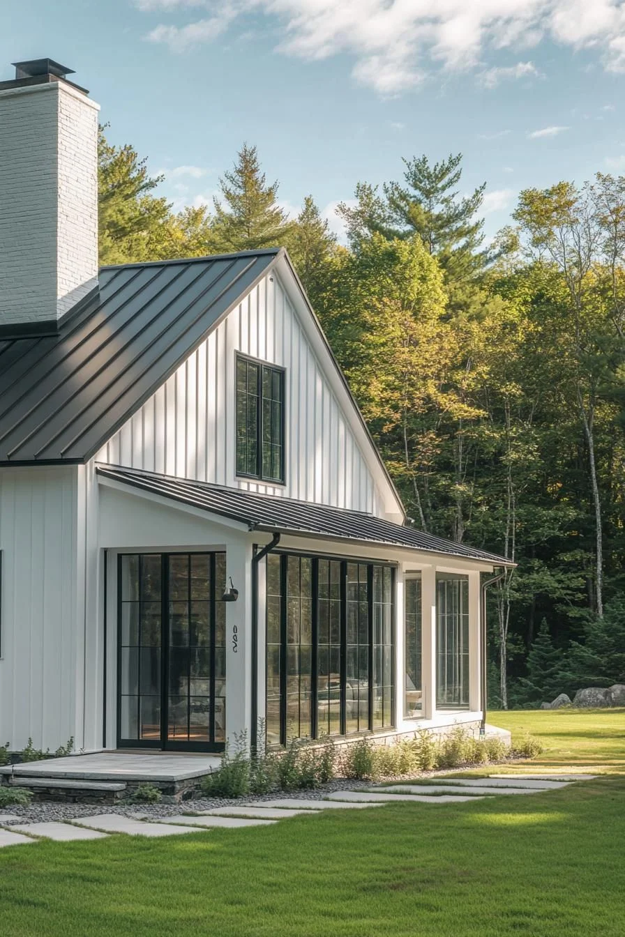 A Mix of Rustic Warmth and Modern Lines