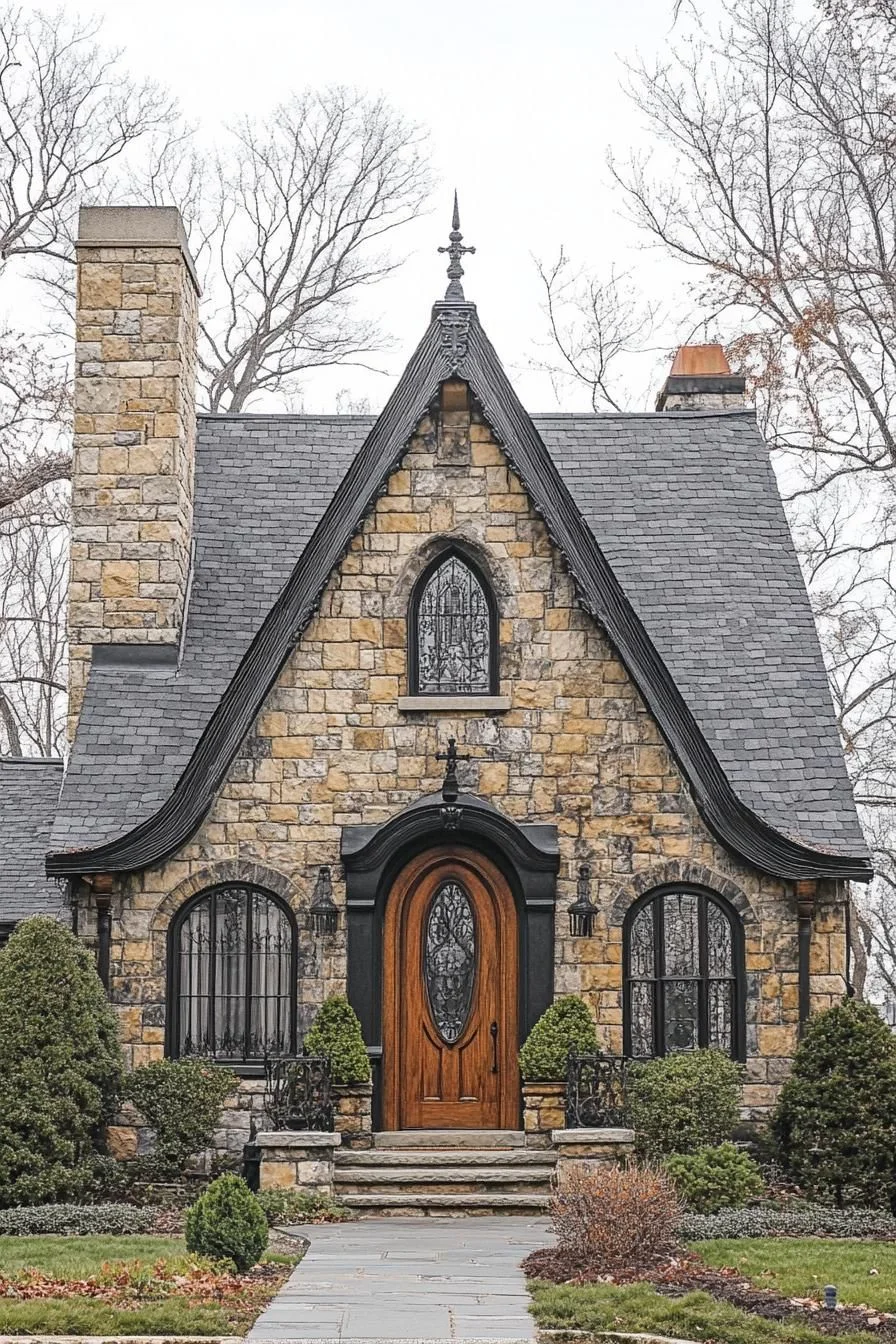 A Puzzling Cobblestone Cottage
