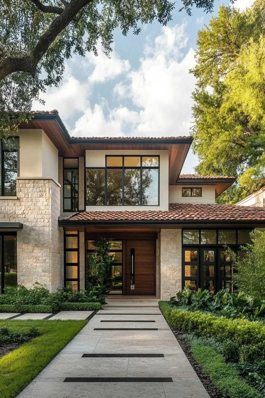 A Mediterranean Home Set in Greenery