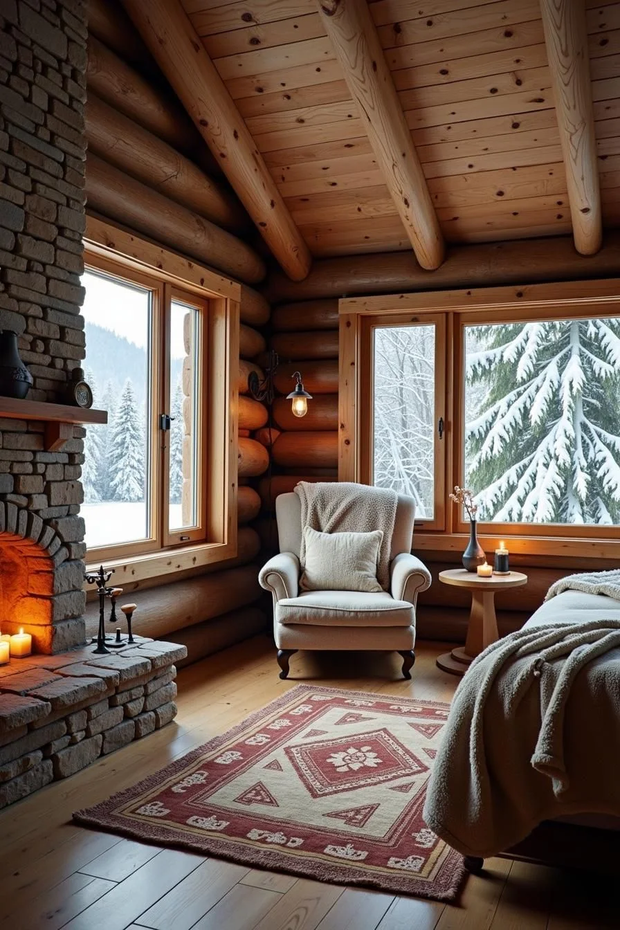 A Toasty Timber Corner to Settle Into