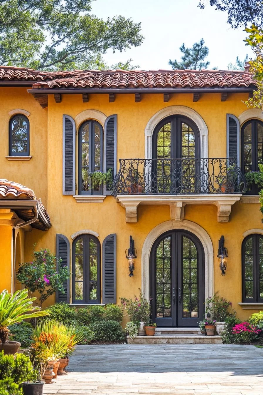 A Golden-Hued Villa Under the Sun