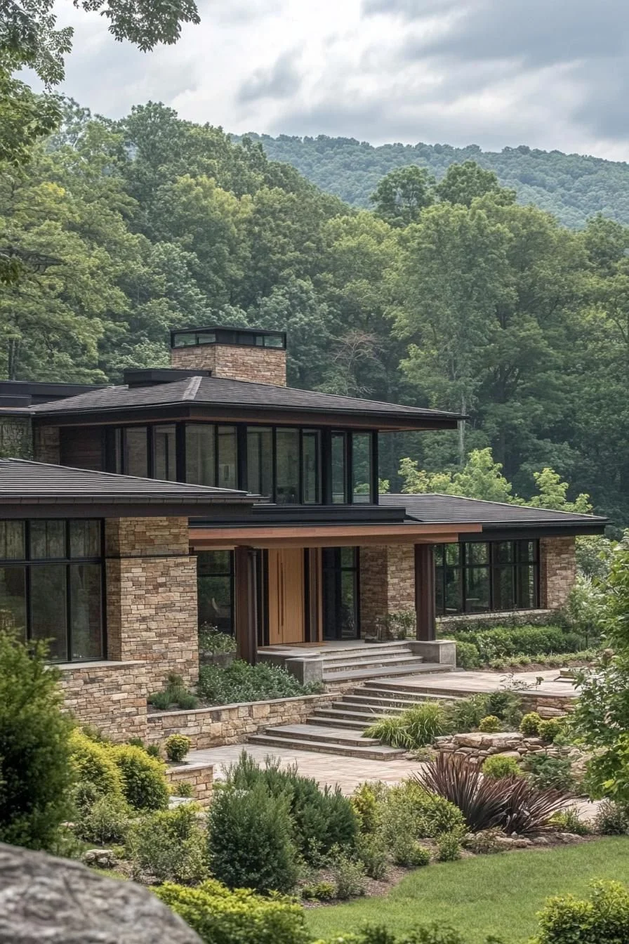 A Lavish Stone Home at the Summit