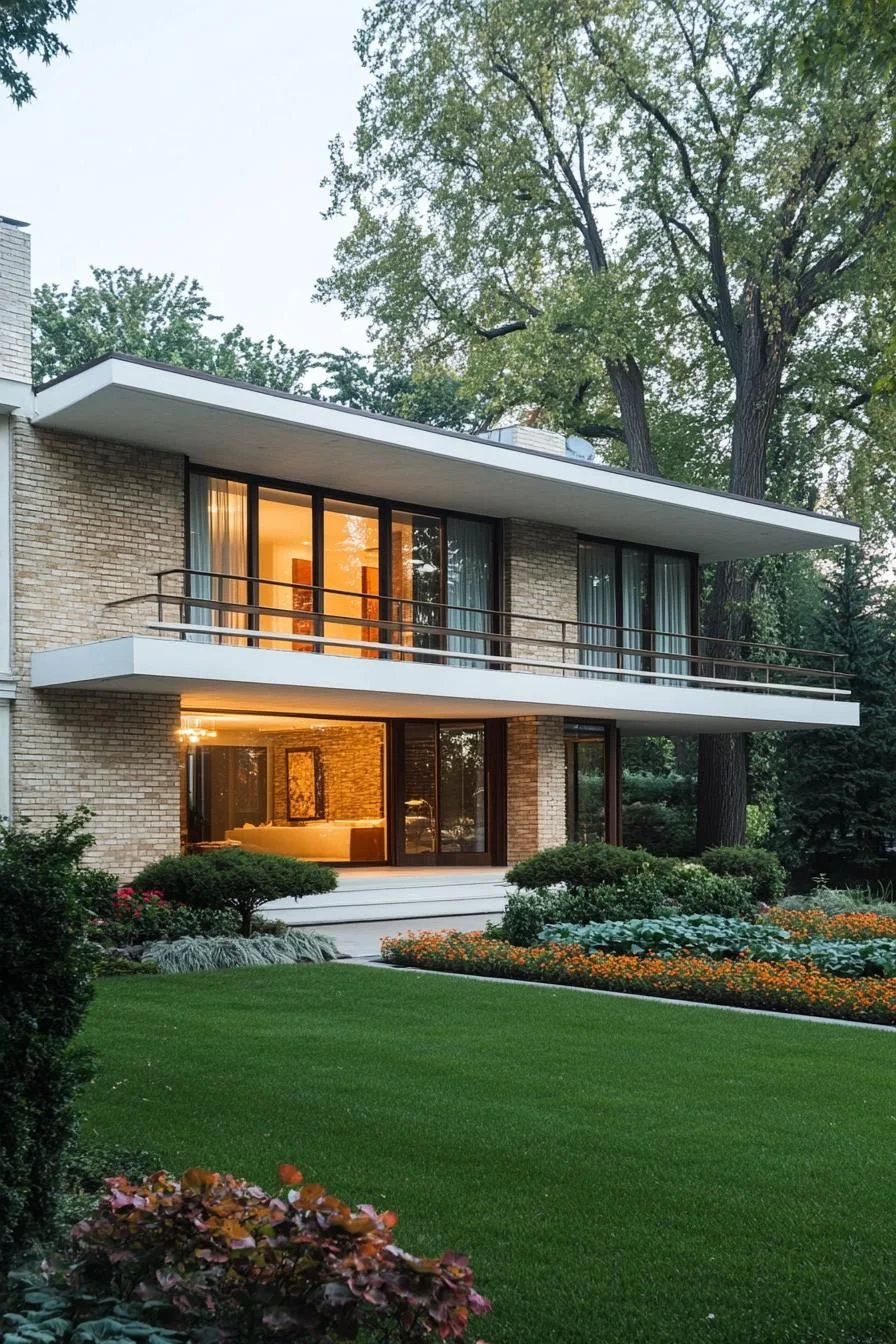 Bold Brick Facade Takes Center Stage