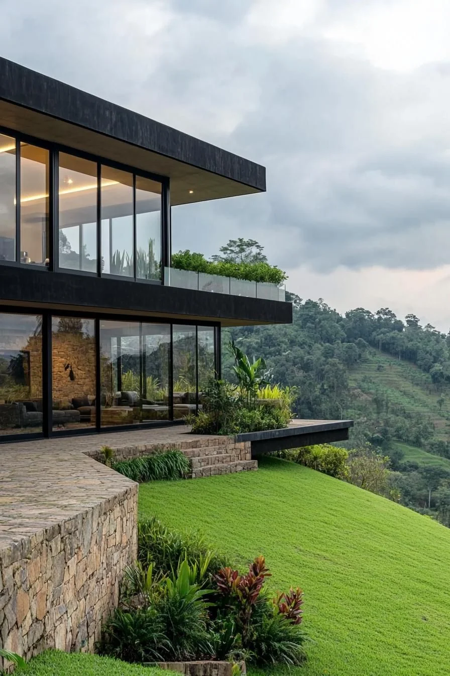 Hillside Home with Modern Style