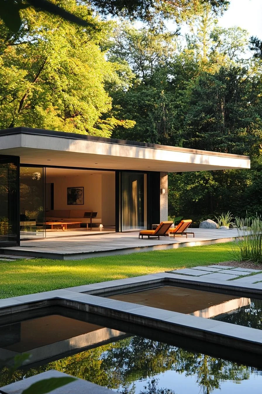 Sleek Serenity in the Woods