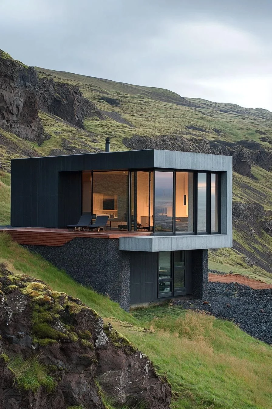 A Split Level Perched on the Hillside