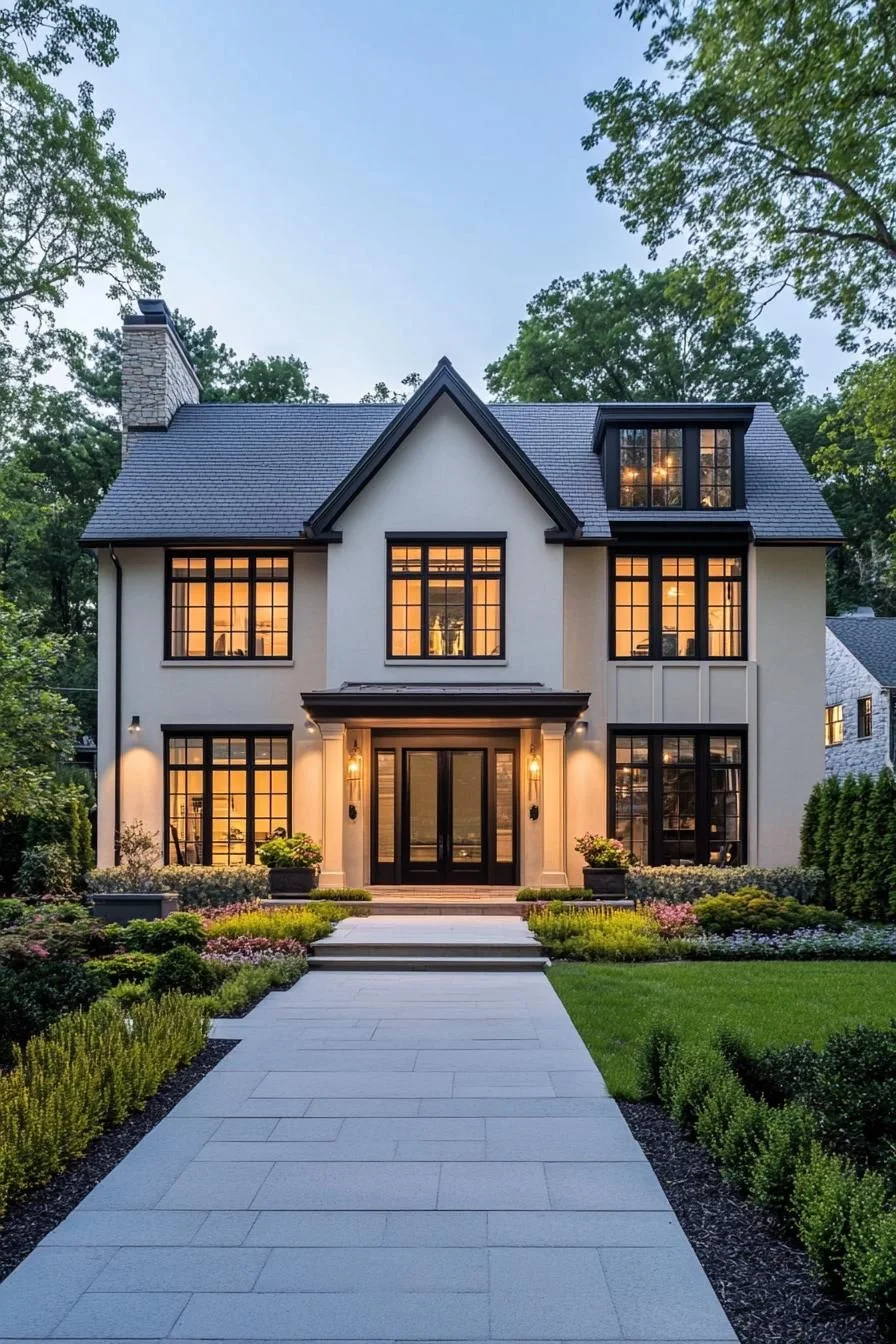 An Elegant Facade Surrounded by Nature