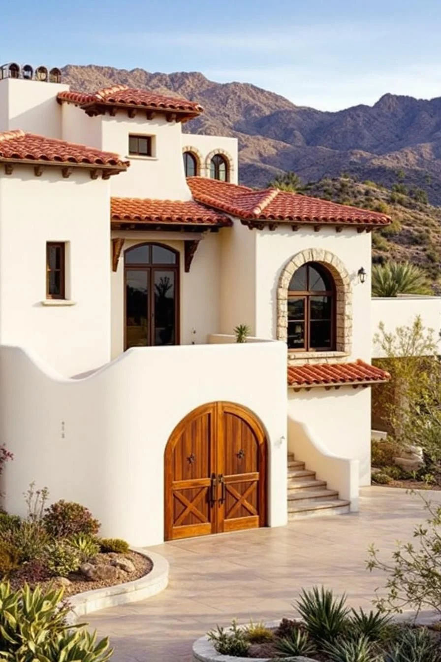 A Calm Terrace with Tuscan Style