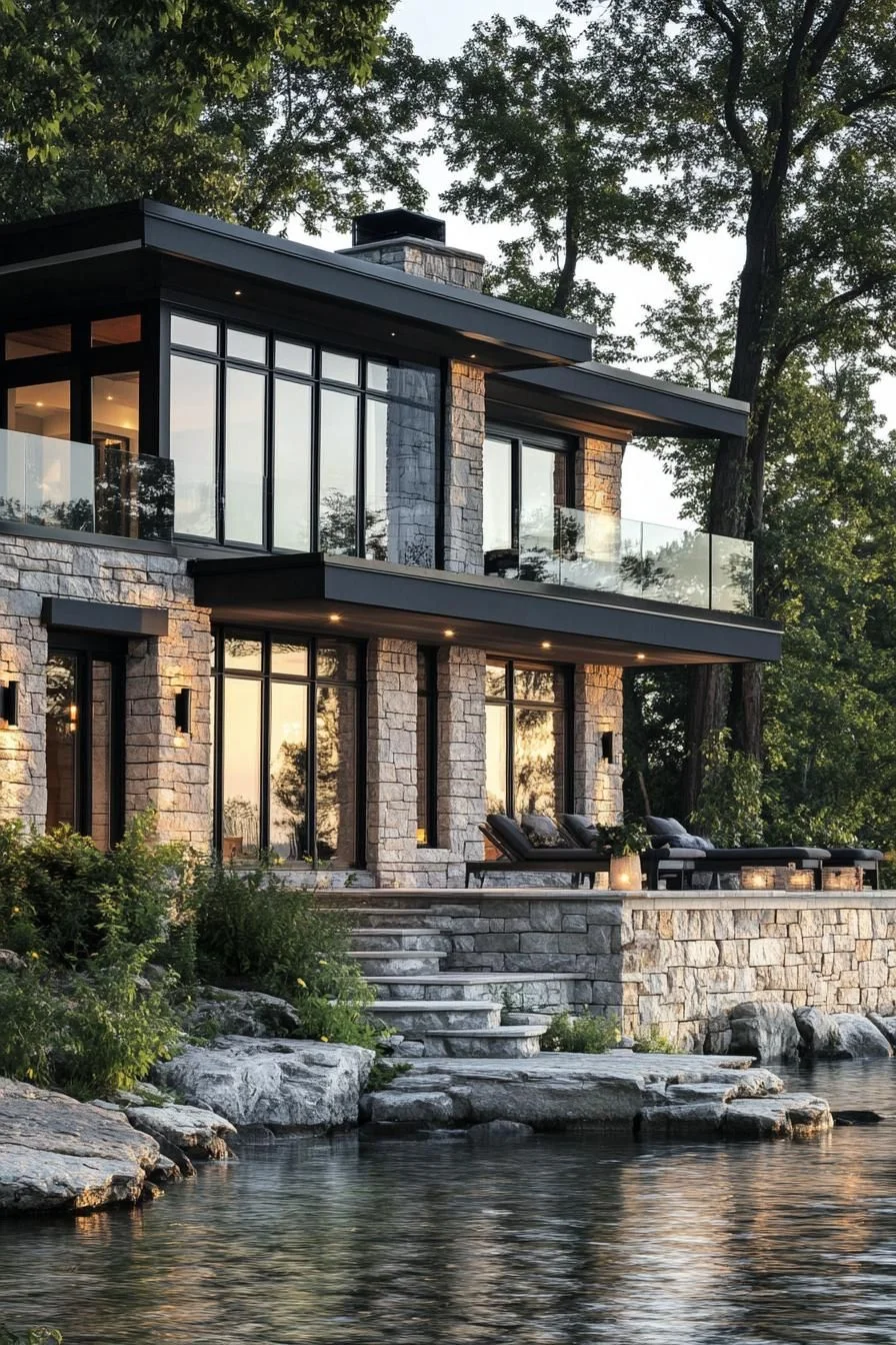 Stone-Clad Calm on the Lake