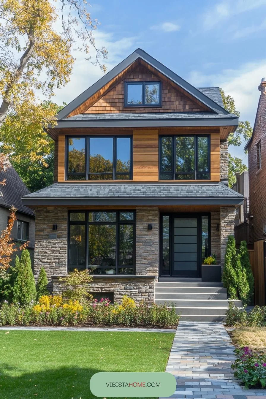 Modern Flair Stone Facade Delight