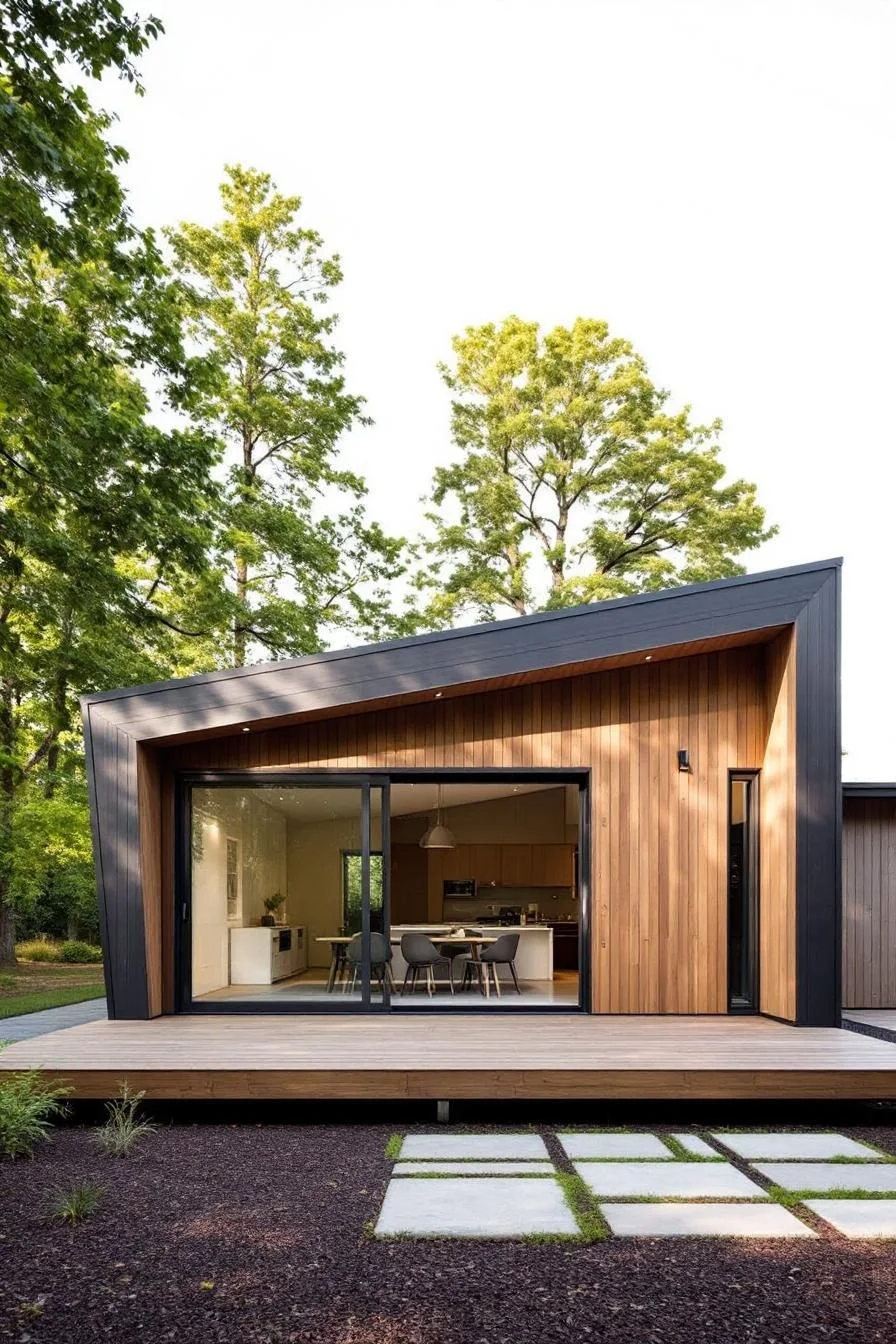 A Triangular Bungalow Among the Treetops