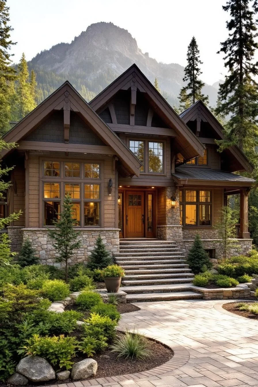 A Pine-Framed Mountain Retreat
