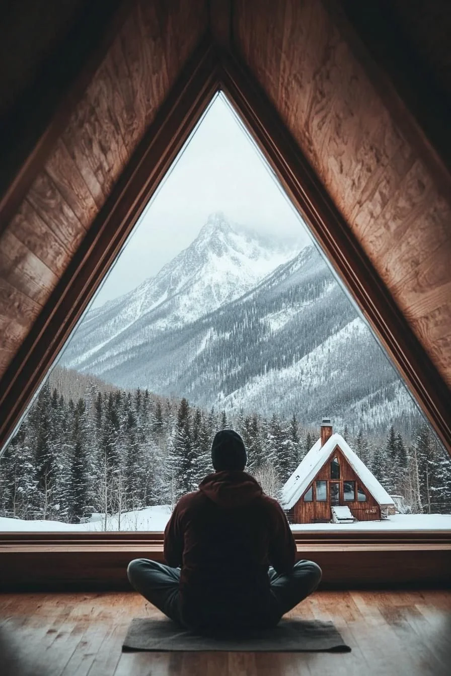A-Frame Cabins with Tall Glass Windows - photo 4