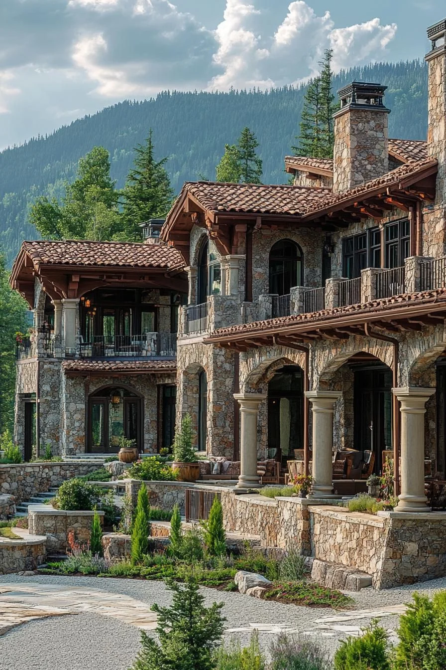 A Grand Mansion in the Mountains