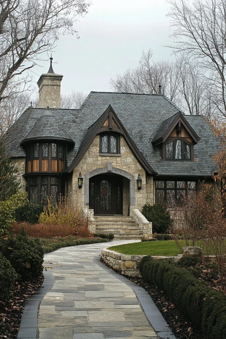 A Whimsical Stone Manor