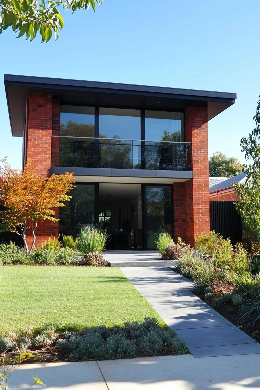 Contemporary Village Home Built from Brick