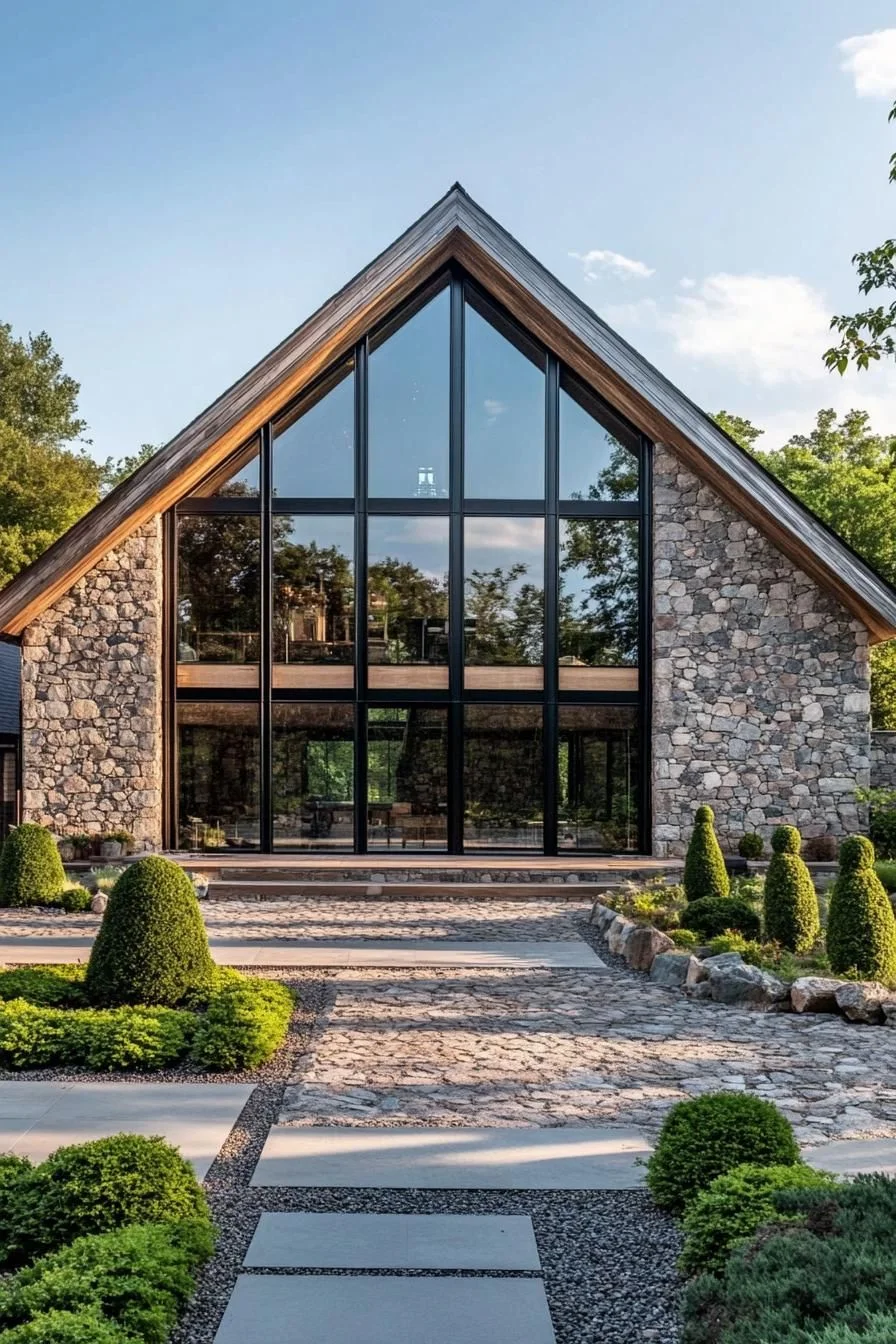 A Chateau-Inspired Stone Barn Twist