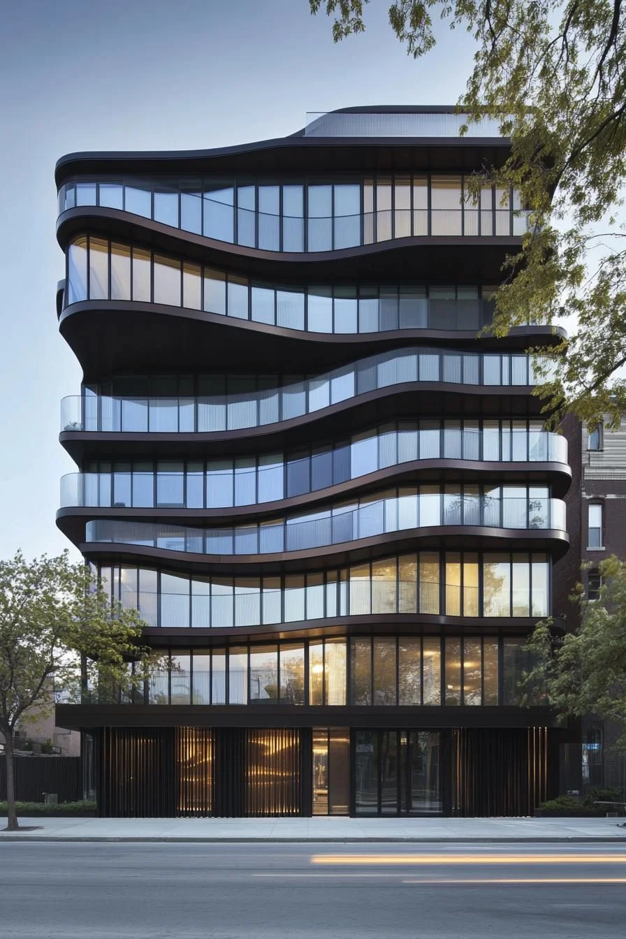 An Undulating Glass Palace