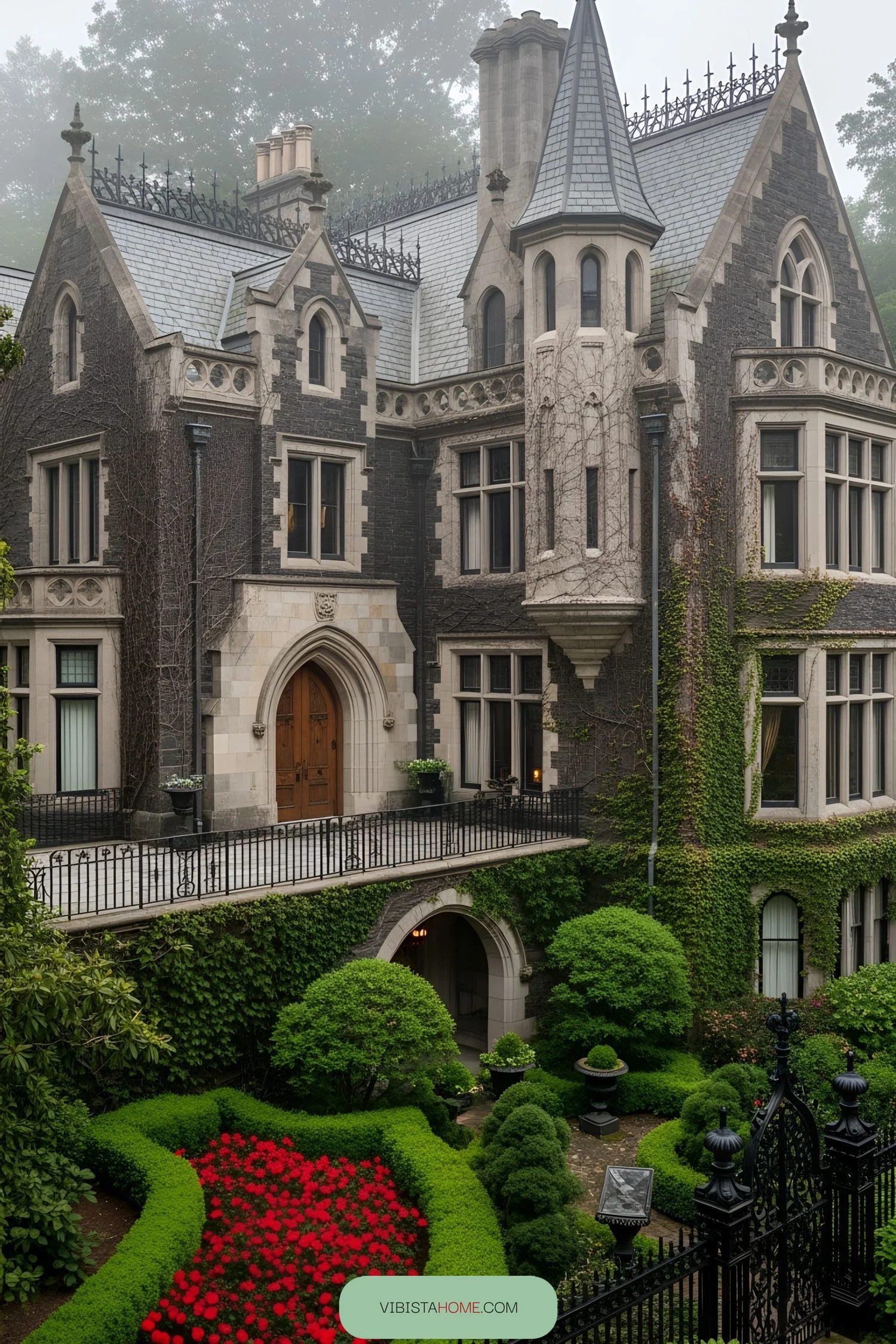 Twilight Towers Wrapped in Ivy