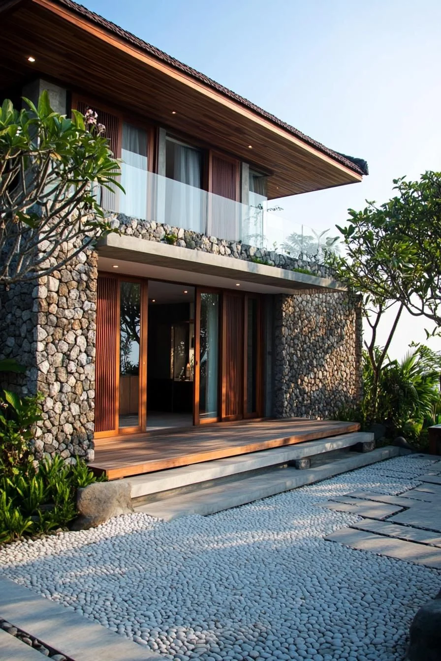 Pebble Pathway: A Stone-Faced Bali Getaway