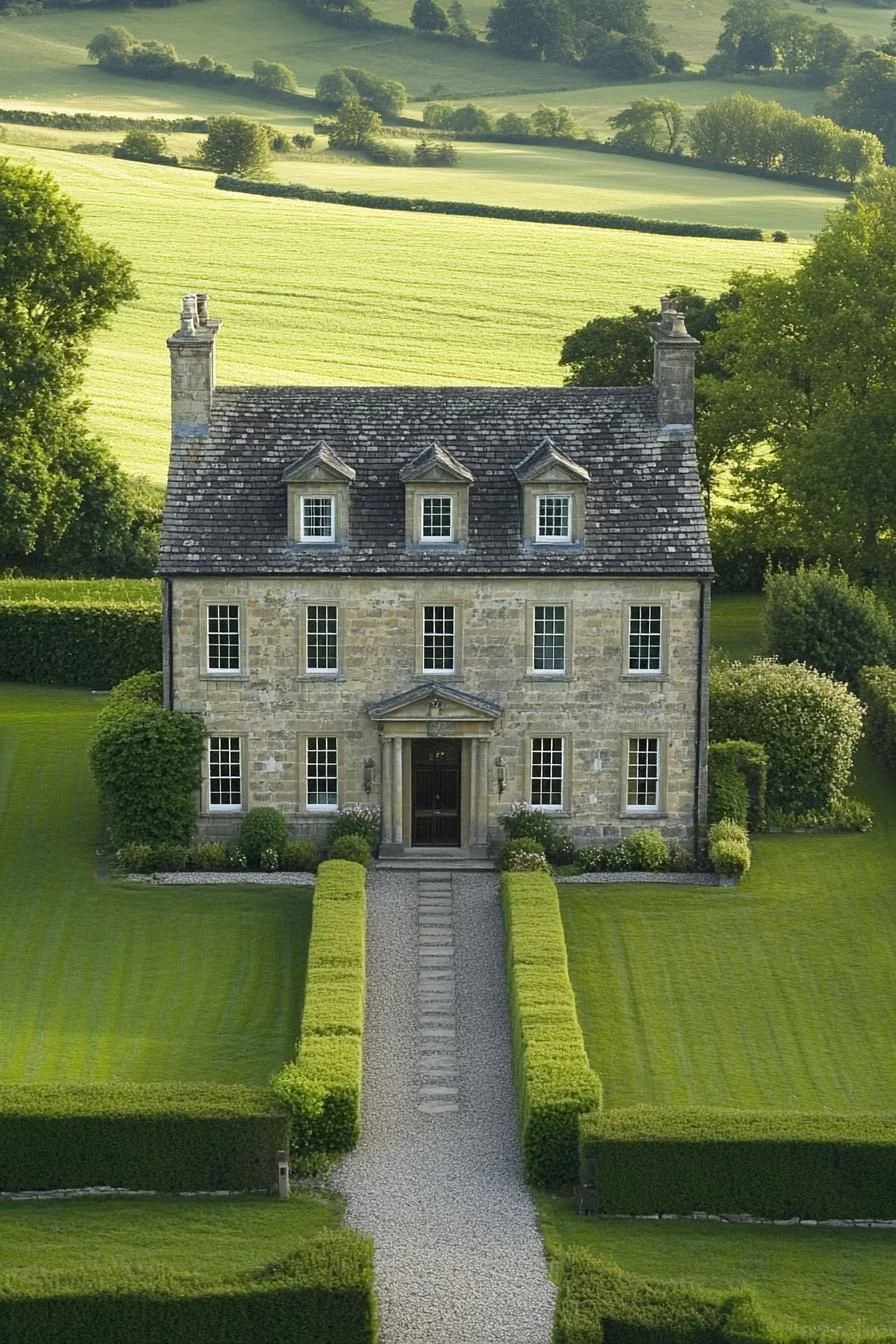 A Stone Manor Full of Green Whimsy