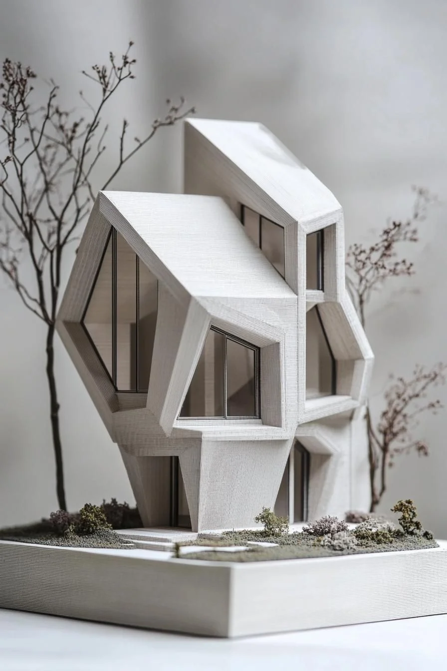 Geometric House Model Marvel