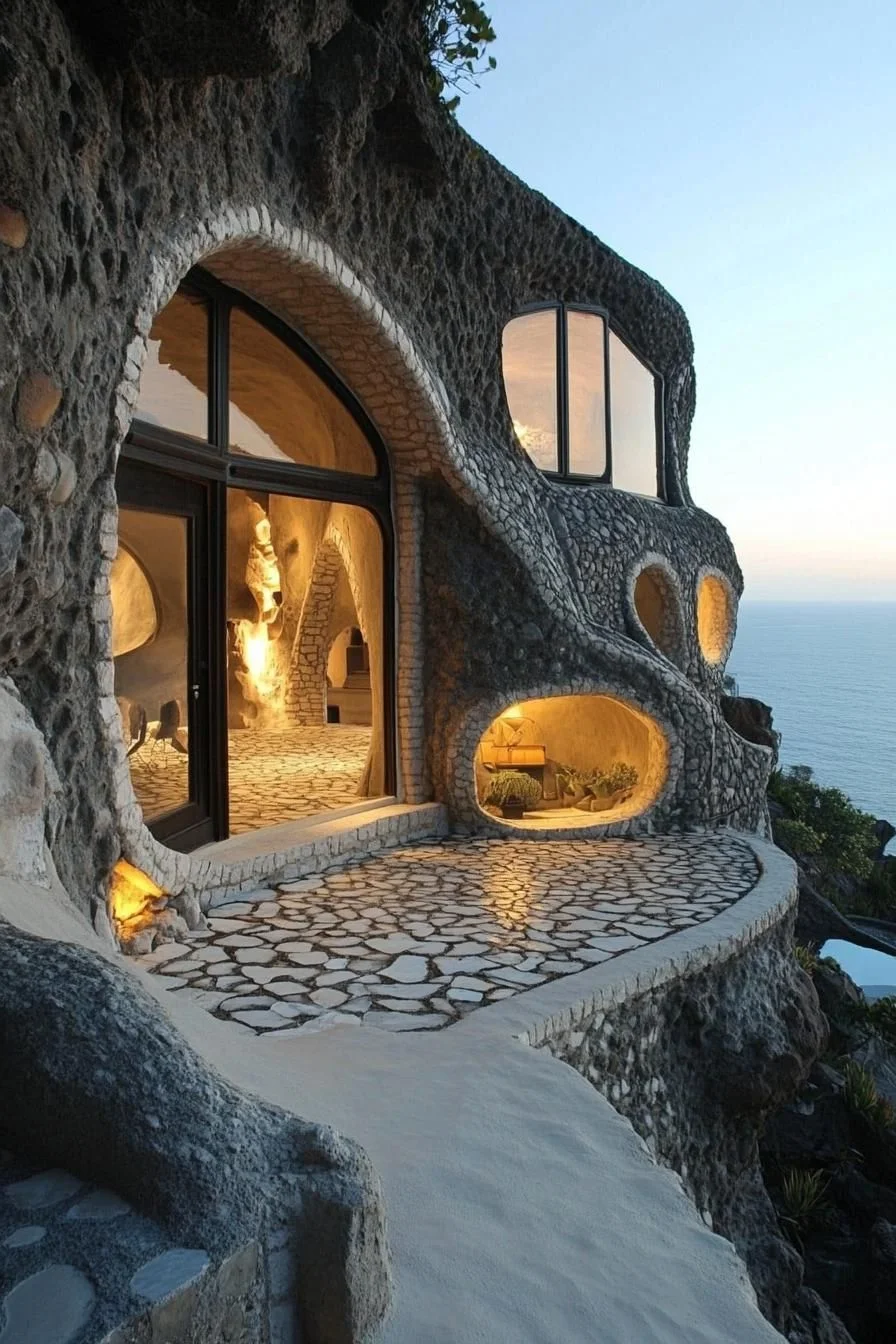 Walls Made of Stone Mosaics