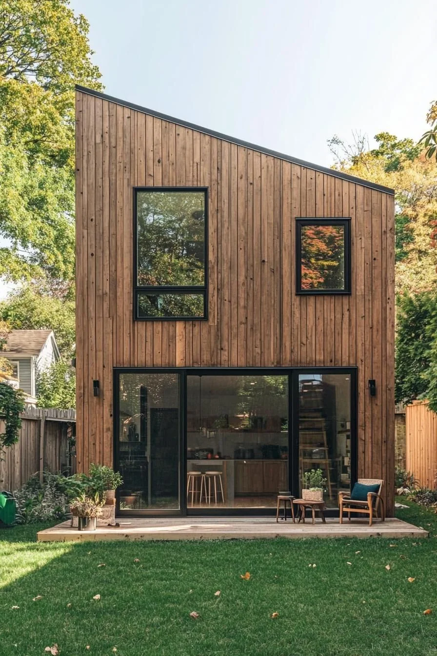 68) A Timber Haven with Rustic Lines