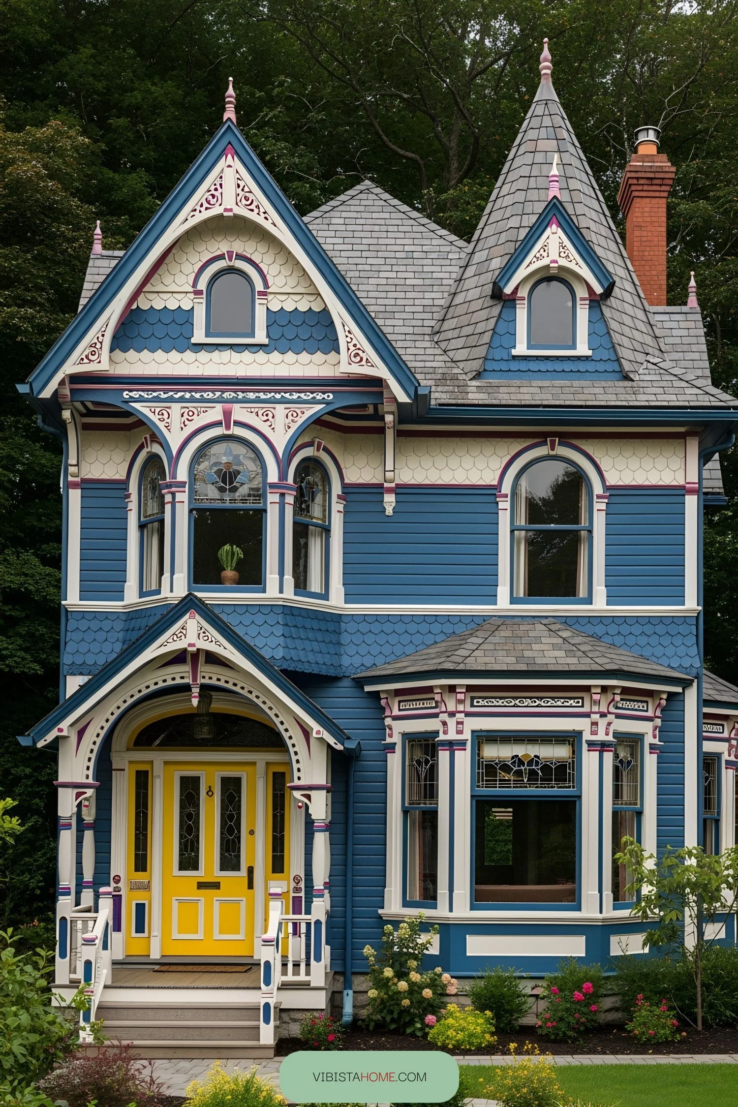 Bright and Bold: A Colorful Victorian Cottage