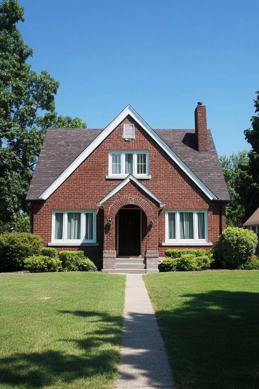 A Vintage-Style Red Brick Ranch