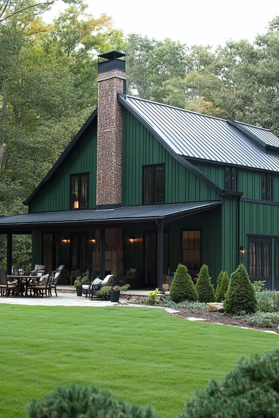 A Green Forest Barndominium Worth Envying