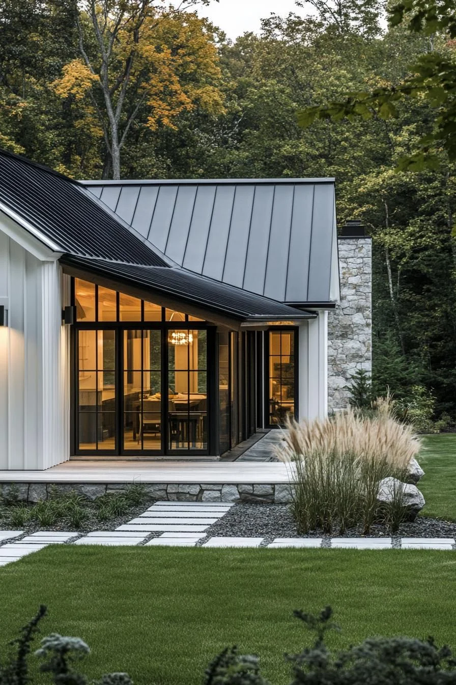 A Modern Farmhouse With a Standout Roof