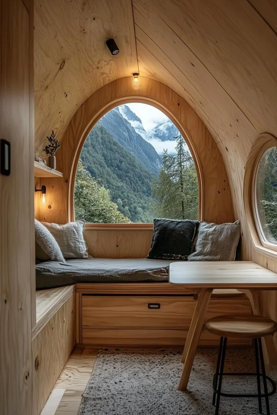 A Cozy Cabin With a Mountain View
