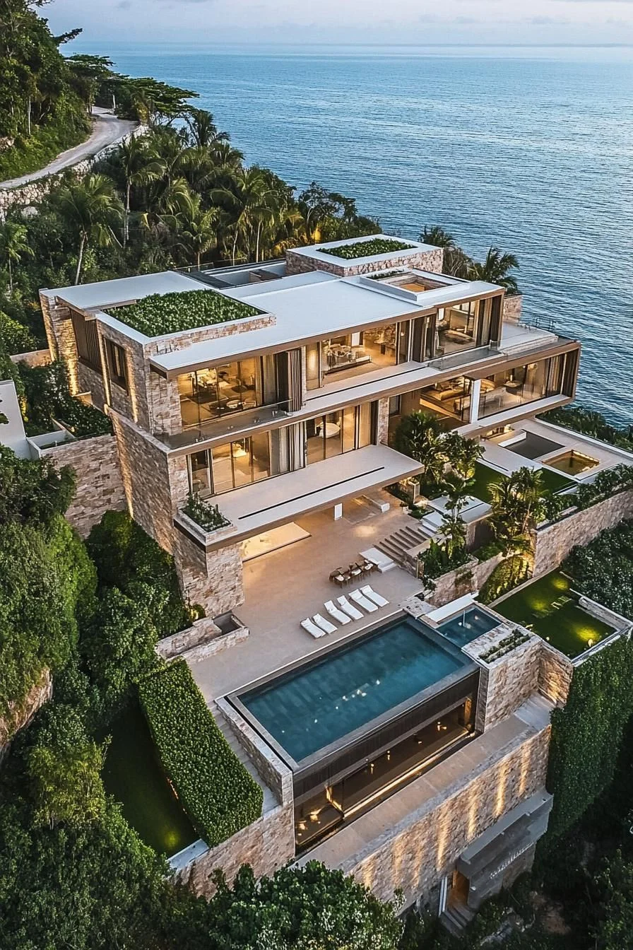 Cliffside Estate with Ocean Views