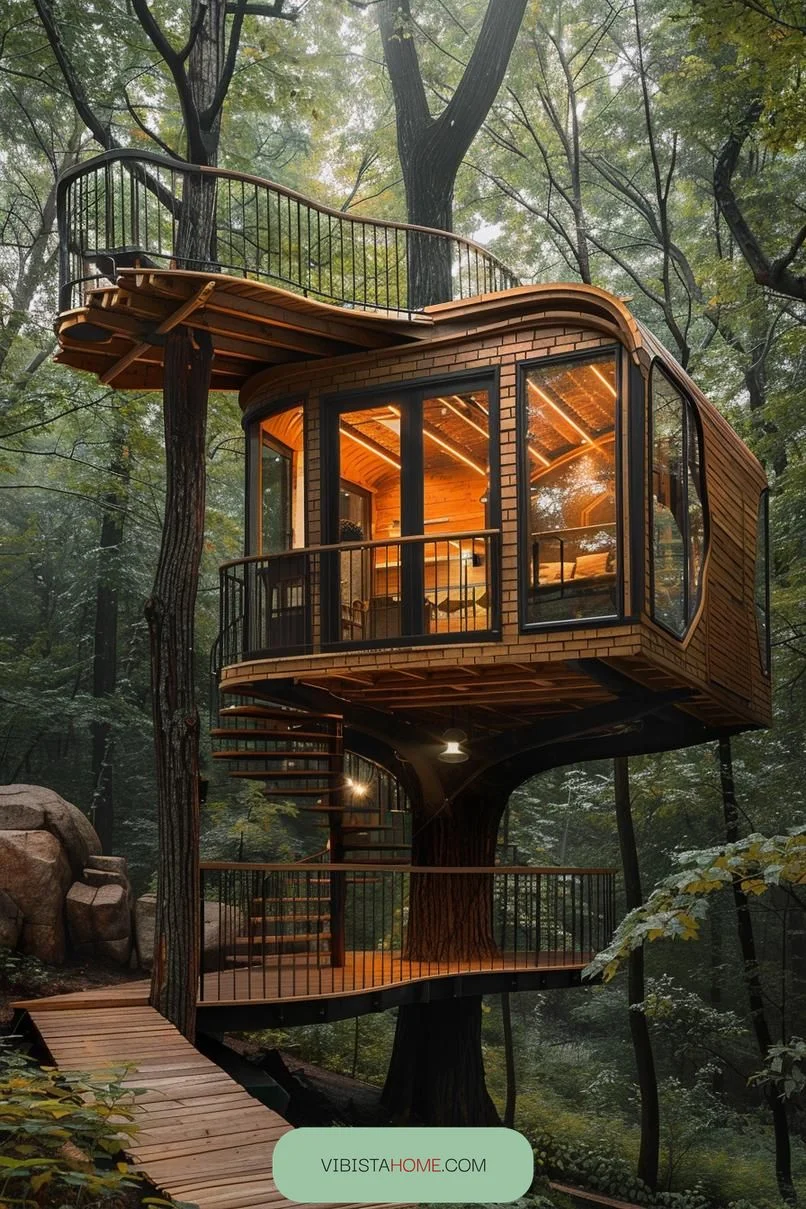 10. Treehouse Oasis for Micro-Living